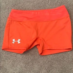 Girls Under Armour spandex shorts